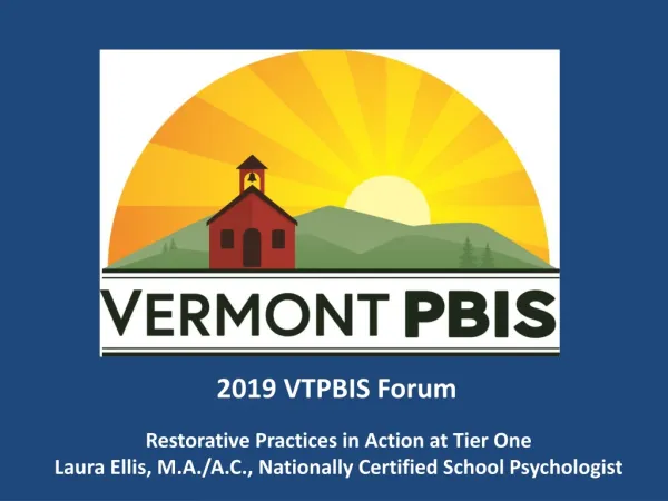 2019 VTPBIS Forum