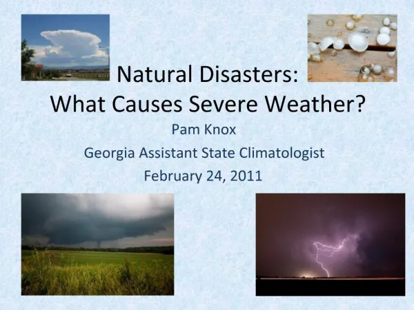 Natural Disasters: What Causes Severe Weather