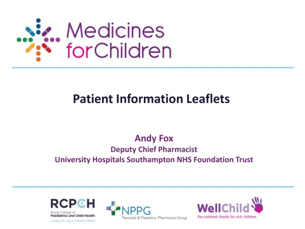 Patient Information Leaflets