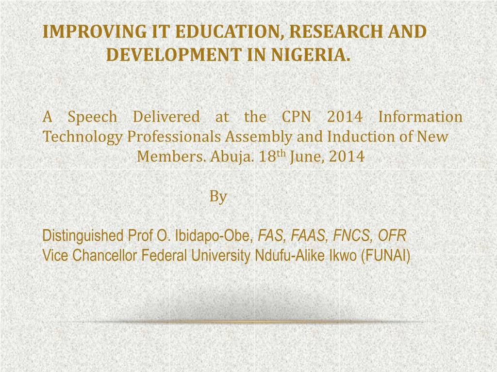improving it education research and development