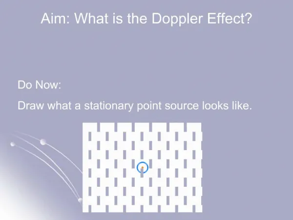 Aim: What is the Doppler Effect