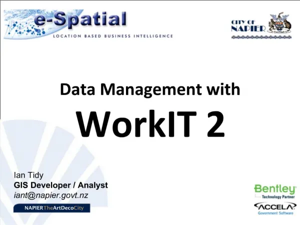 Data Management with WorkIT 2
