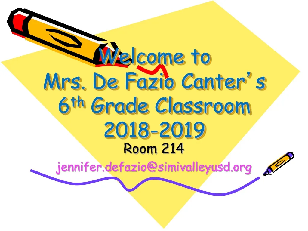 welcome to mrs de fazio canter s 6 th grade classroom 2018 2019