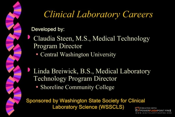 Clinical Laboratory Careers PPT click here