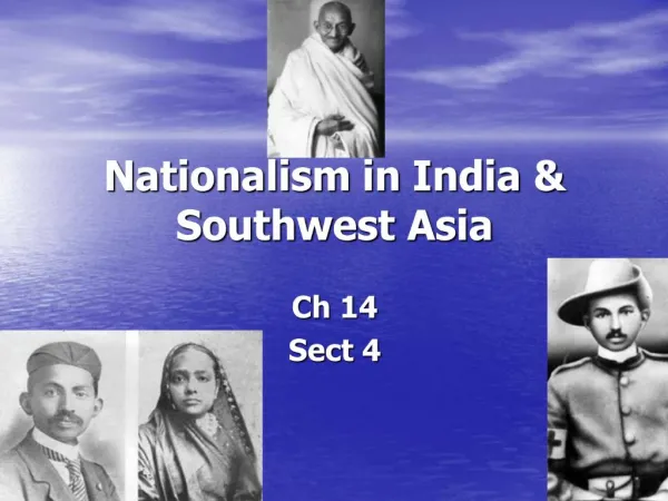 Nationalism in India Southwest Asia