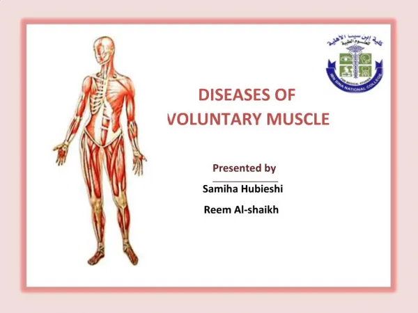DISEASES OF VOLUNTARY MUSCLE Presented by Samiha Hubieshi Reem Al-shaikh