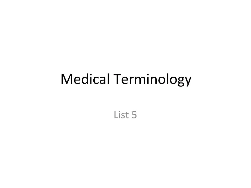 presentation definition medical terms