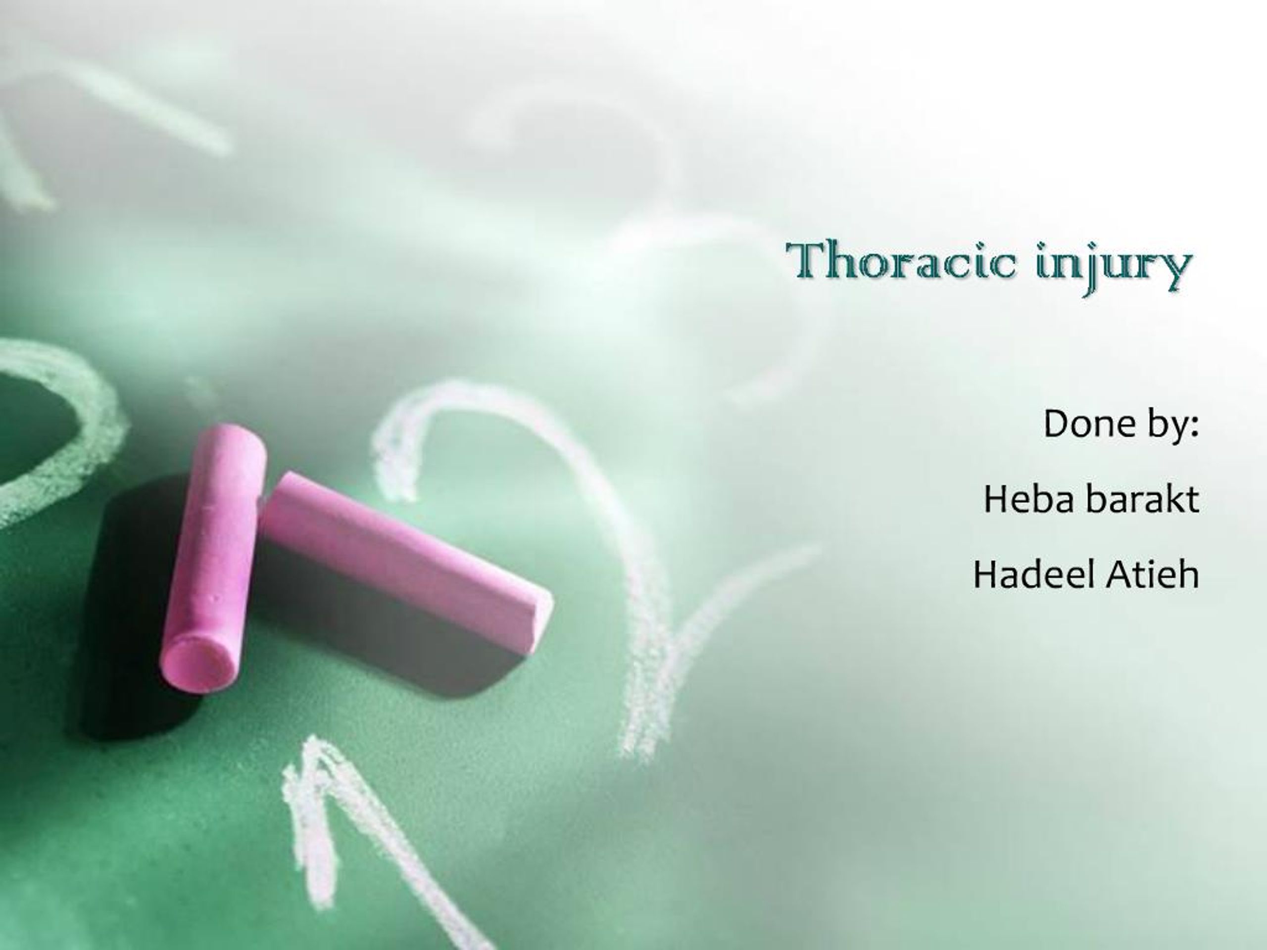 PPT - Thoracic injury PowerPoint Presentation, free download - ID:679067