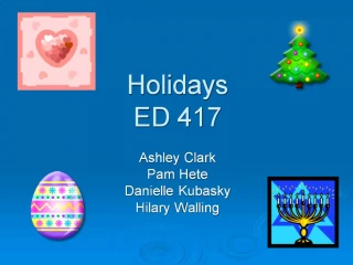 Holidays ED 417 - slide 1