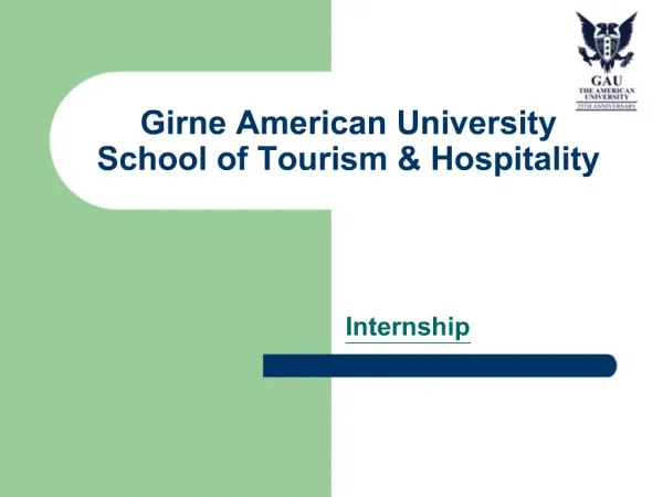 Girne American University School of Tourism Hospitality