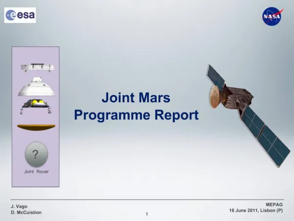 Joint Mars Programme Report