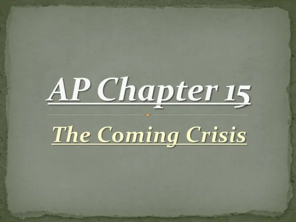 AP Chapter 15