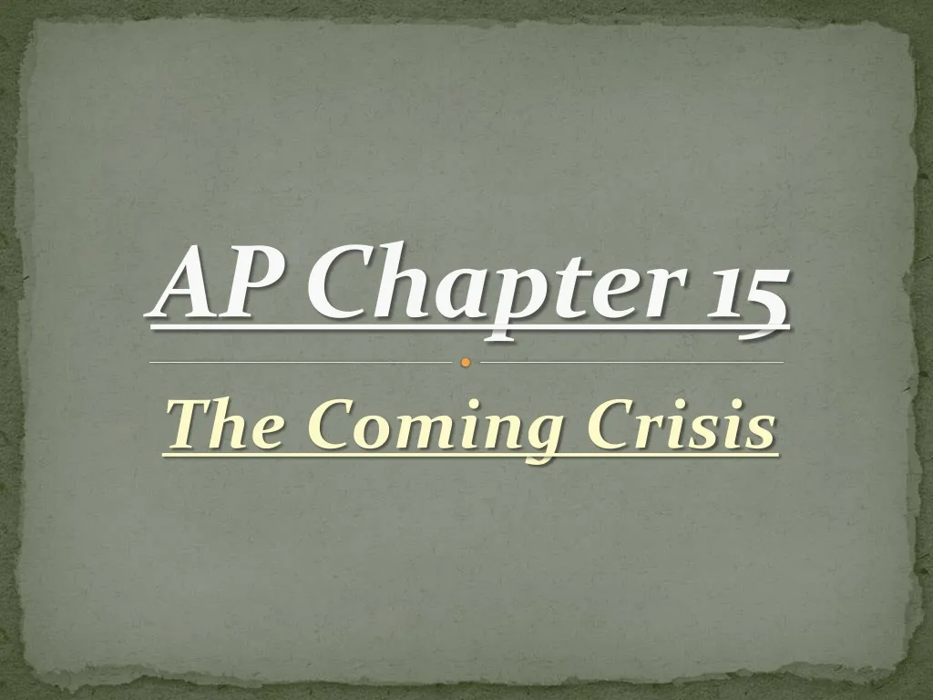 ap chapter 15