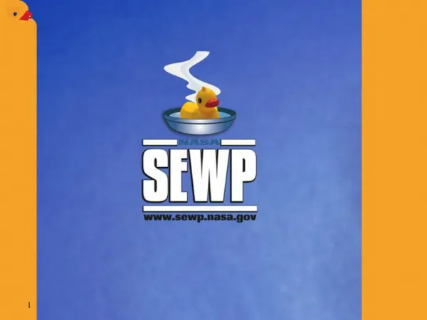 SEWP Solutions for Enterprise-Wide Procurement