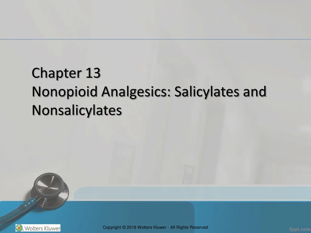 chapter 13 nonopioid analgesics salicylates
