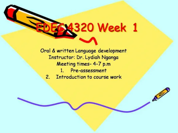 EDEC 4320 Week 1
