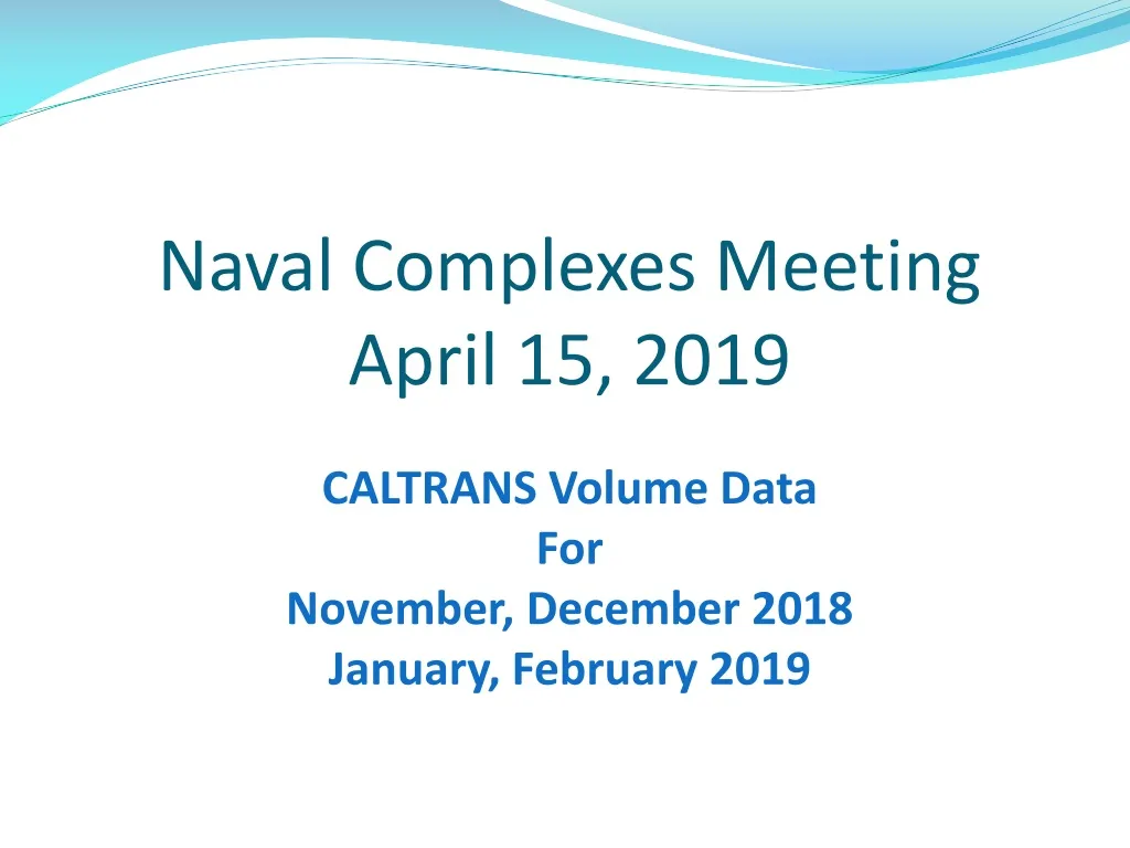 naval complexes meeting april 15 2019