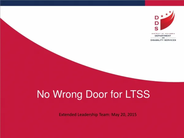 No Wrong Door for LTSS