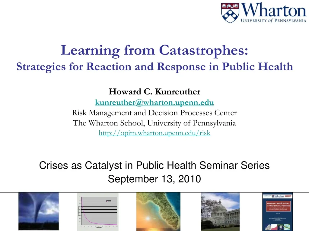 crises as catalyst in public health seminar series september 13 2010