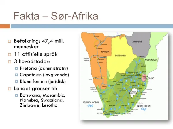 Fakta S r-Afrika