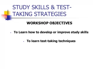 STUDY SKILLS TEST-TAKING STRATEGIES