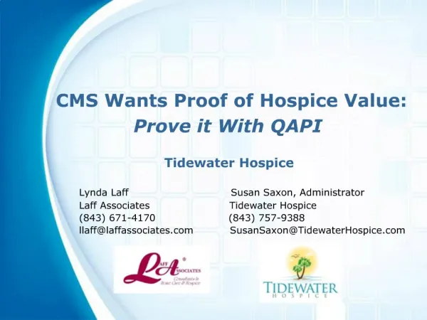 CMS Wants Proof of Hospice Value: Prove it With QAPI