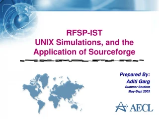 RFSP-IST UNIX Simulations, and the Application of Sourceforge - slide 1
