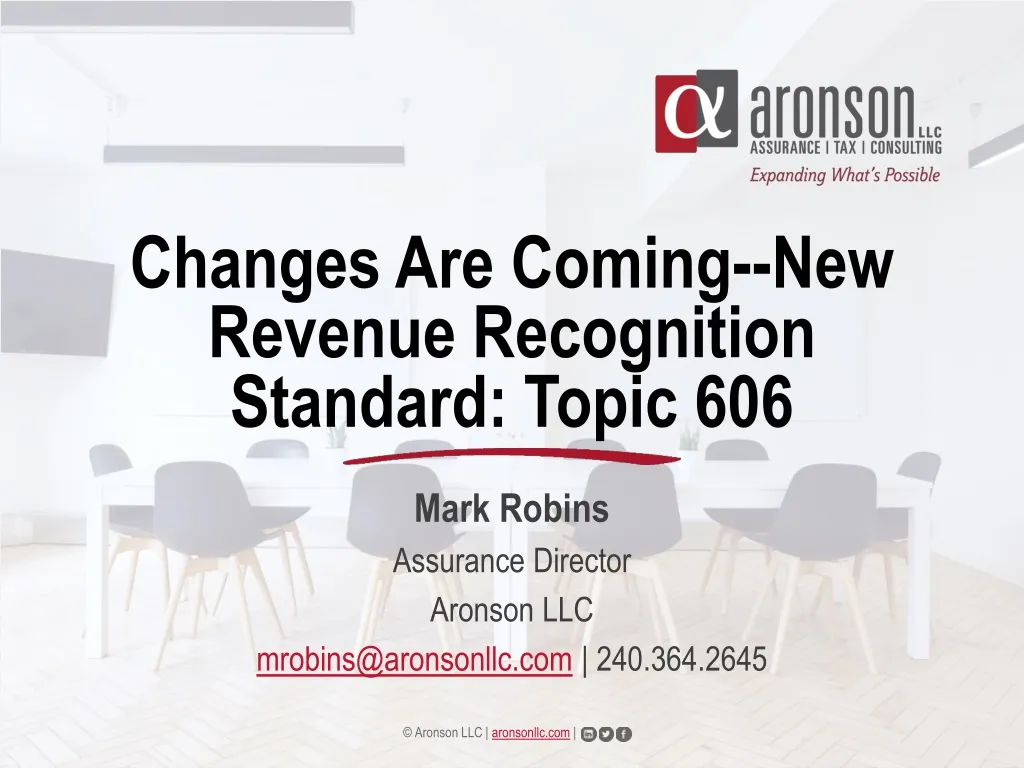 changes are coming new revenue recognition