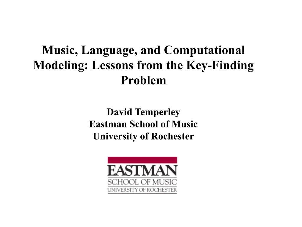 music language and computational modeling lessons