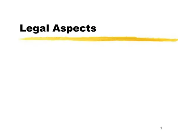 Legal Aspects
