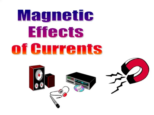 Magnetic Effects of Currents
