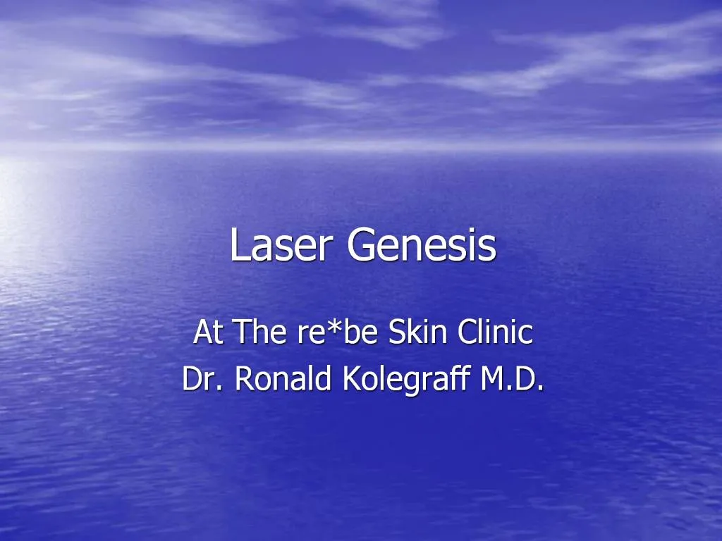 PPT Laser Genesis PowerPoint Presentation, free download ID681931