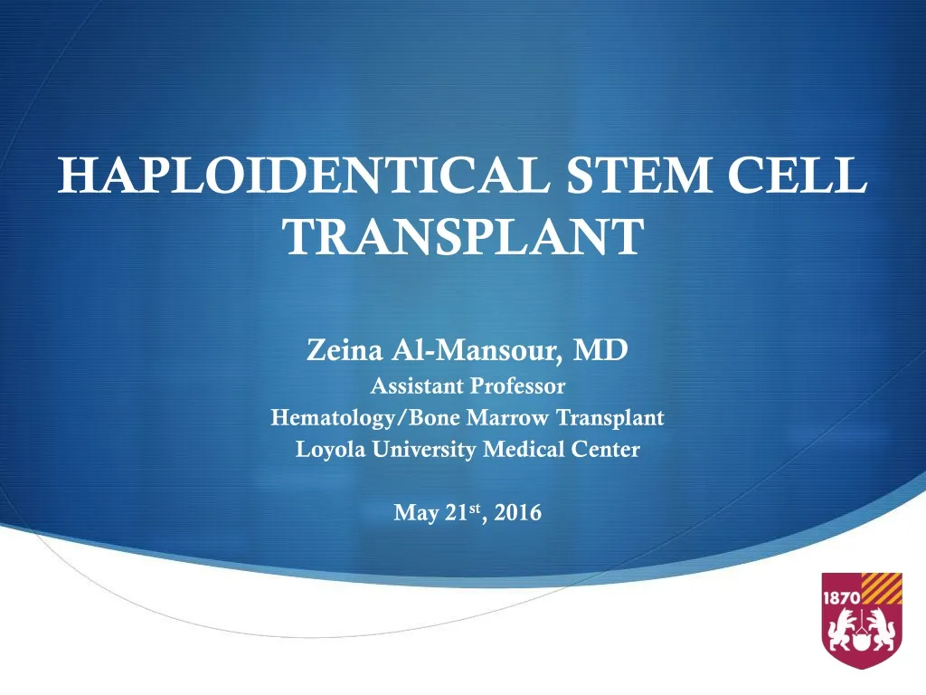 haploidentical stem cell transplant