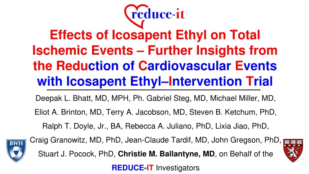 effects of icosapent ethyl on total ischemic