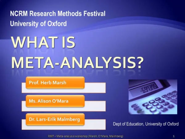 What is Meta-analysis