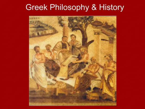 Greek Philosophy History