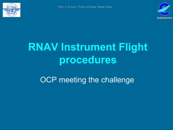 RNAV Instrument Flight procedures