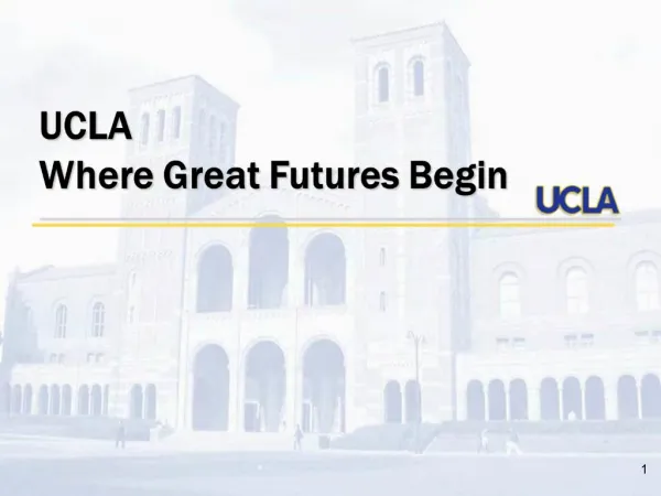 UCLA Where Great Futures Begin