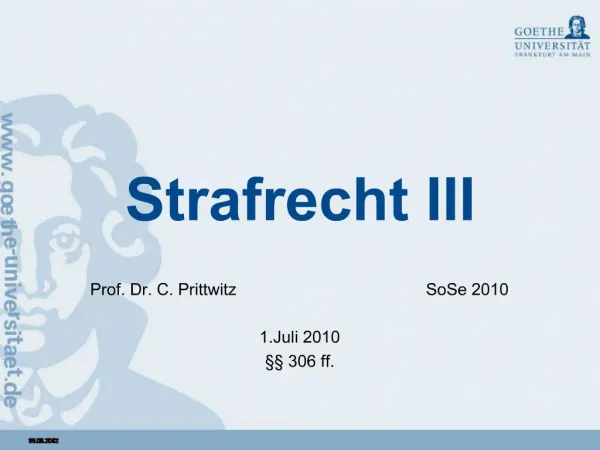 Strafrecht III