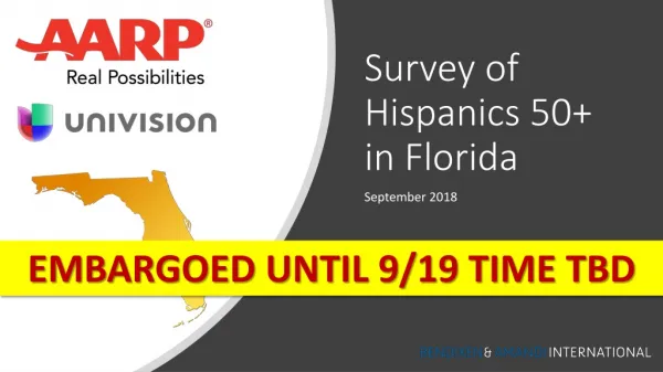 Survey of Hispanics 50+ in Florida
