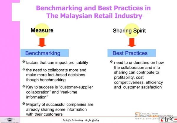 Benchmarking and Best Practises in the Malaysian Retail ...
