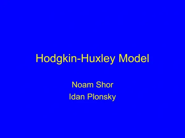 Hodgkin-Huxley Model