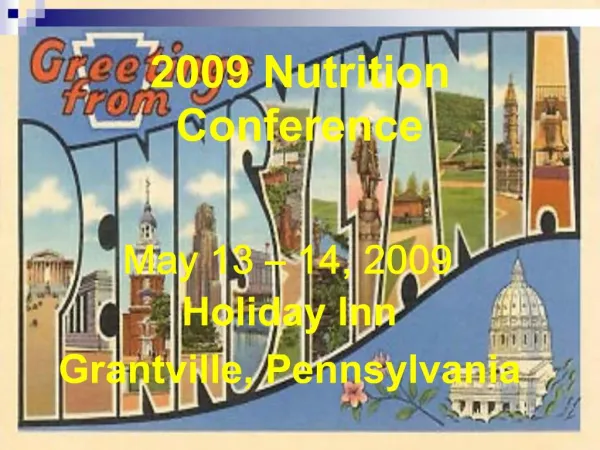 2009 Nutrition Conference