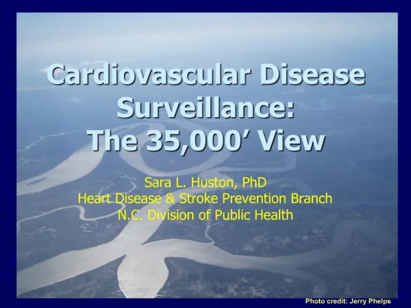 Cardiovascular Disease Surveillance: The 35,000 View