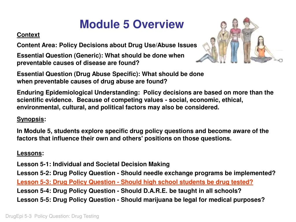 module 5 overview context content area policy