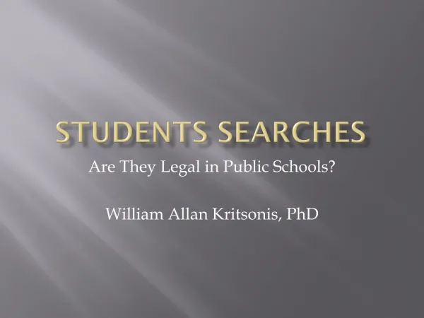 Students Searches