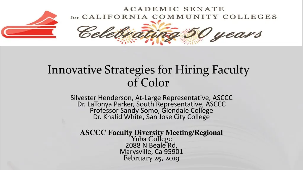 innovative strategies for hiring faculty of color