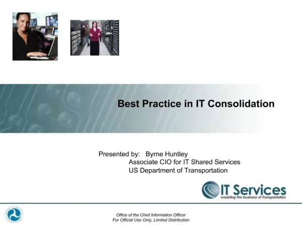 Best Practice in IT Consolidation