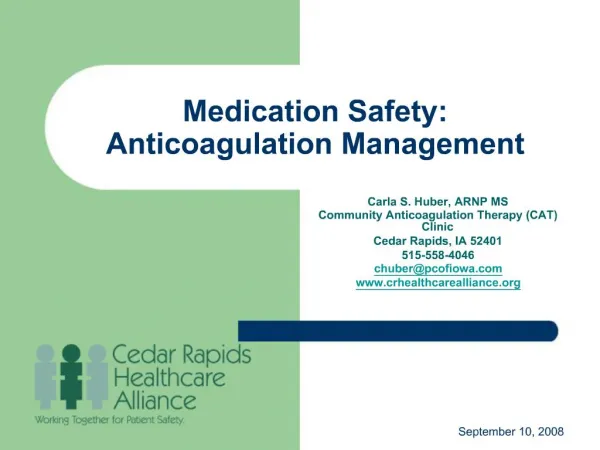 Medication Safety: Anticoagulation Management