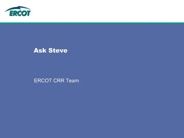 Ask Steve